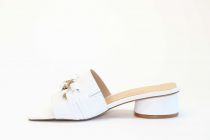 Mules Femme Qootum 13420 Monaco Blanc