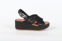 Sandales Compensées Femme Inuovo 123087 Cuir Black