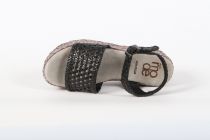 Sandales Compensées Femme Mode Art 809 Weaving Black