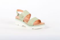 Sandales Femme Felmini D026 Anilina Qatar (cuir délavé vert kaki clair)