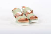 Sandales Femme Felmini D026 Anilina Qatar (cuir délavé vert kaki clair)