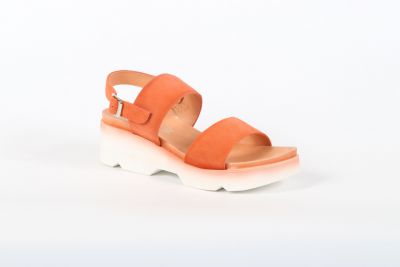 Sandales Femme Felmini D026 Serrage tribu ( Cuir D�lav� Orange)