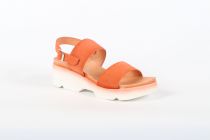 Sandales Femme Felmini D026 Serrage tribu ( Cuir Délavé Orange)