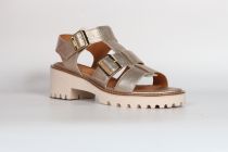 Sandales Femme Fugitive Boval Metal Or