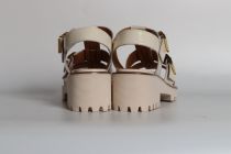 Sandales Femme Fugitive Boval Patent Blanc