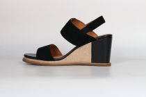 Sandales Femme Fugitive Iroma Chevre Velours Noir