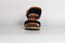 Sandales Femme Fugitive Iroma Chevre Velours Noir