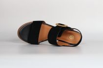 Sandales Femme Fugitive Iroma Chevre Velours Noir