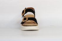 Sandales Femme Fugitive Modek Chevre velours noir