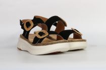 Sandales Femme Fugitive Modek Chevre velours noir