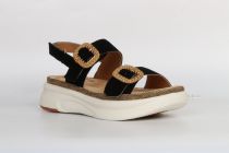 Sandales Femme Fugitive Modek Chevre velours noir