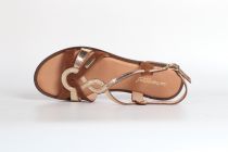 Sandales Femme Les Trop&eacute;ziennes Habby Cognac Or