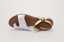 Sandales Femme Lune et L\'autre Carlita Silver Simli /Tartuffe Oro