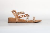 Sandales Femme Mamzelle Omega Velours Biscuit