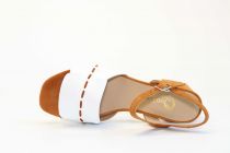 Sandales Femme Qootum 13770 Monaco Blanc