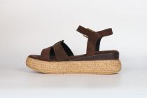 Sandales Femme Reqins Yseult Velours Marron