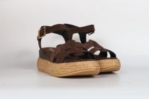 Sandales Femme Reqins Yseult Velours Marron