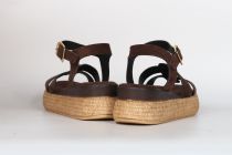 Sandales Femme Reqins Yseult Velours Marron